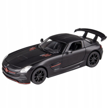 MERCEDES SLS AMG METALOWY MODEL SAMOCHODU 1:32 DŹWIĘK ŚWIATŁO CZARNY