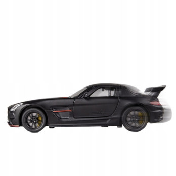 MERCEDES SLS AMG METALOWY MODEL SAMOCHODU 1:32 DŹWIĘK ŚWIATŁO CZARNY