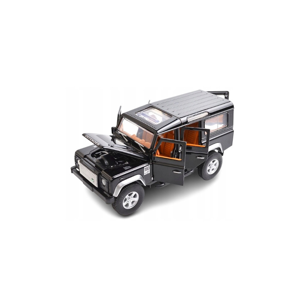 LAND ROVER DEFENDER JEEP SWAT METALOWY MODEL SAMOCHODU 1:32 DŹWIĘK BLACK