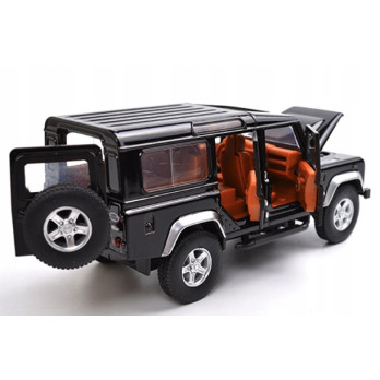 LAND ROVER DEFENDER JEEP SWAT METALOWY MODEL SAMOCHODU 1:32 DŹWIĘK BLACK