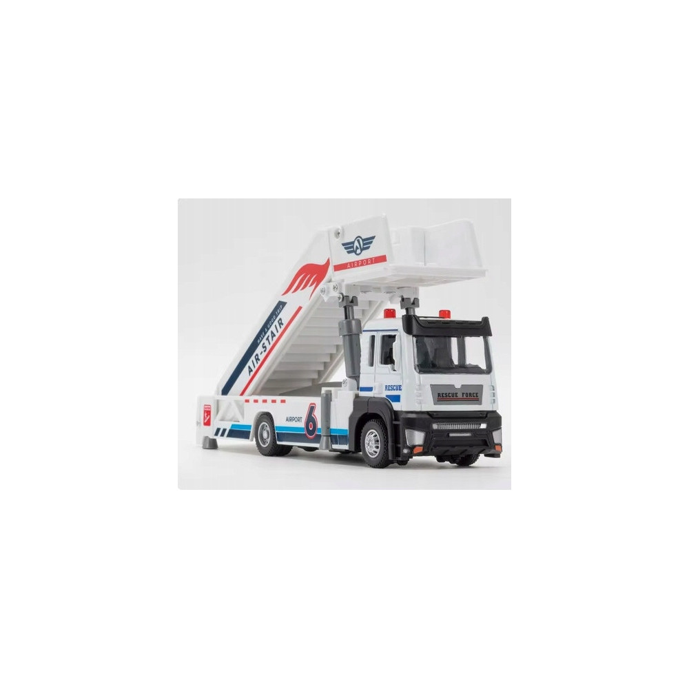 SAMOCHÓD CIĘŻARÓWKA AIRPORT LOTNISKO SKALA 1:32 ŚWIATŁO DŹWIĘK BIAŁA