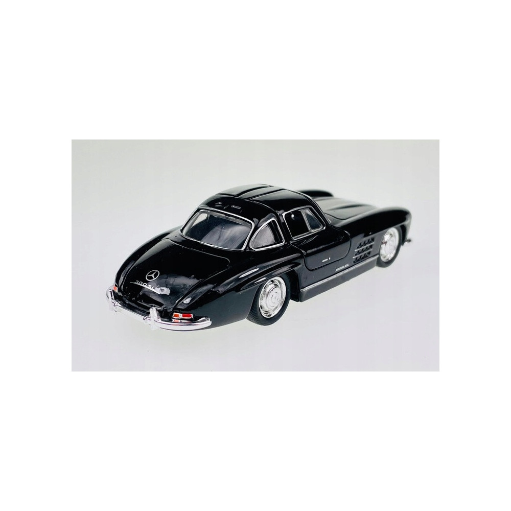 MERCEDES 300SL METALOWY MODEL SAMOCHODU 1:24 DŹWIĘK ŚWIATŁO CZARNY