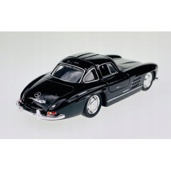 MERCEDES 300SL METALOWY MODEL SAMOCHODU 1:24 DŹWIĘK ŚWIATŁO CZARNY