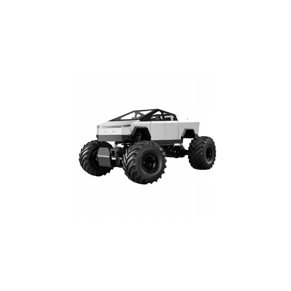 DUŻY METALOWY MODEL TESLA CYBERTRUCK PICKUP 1:8 DŹWIĘK ŚWIATŁA LED PILOT RC