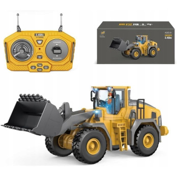 TRAKTOR BULDOŻER RC POJAZD BUDOWLANY ZDALNIE STEROWANA PREZENT DLA DZIECI