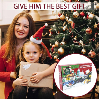 KALENDARZ ADWENTOWY 24 ELEMENTY SAMOCHODY AUTA AUTKA DLA DZIECI PREZENT