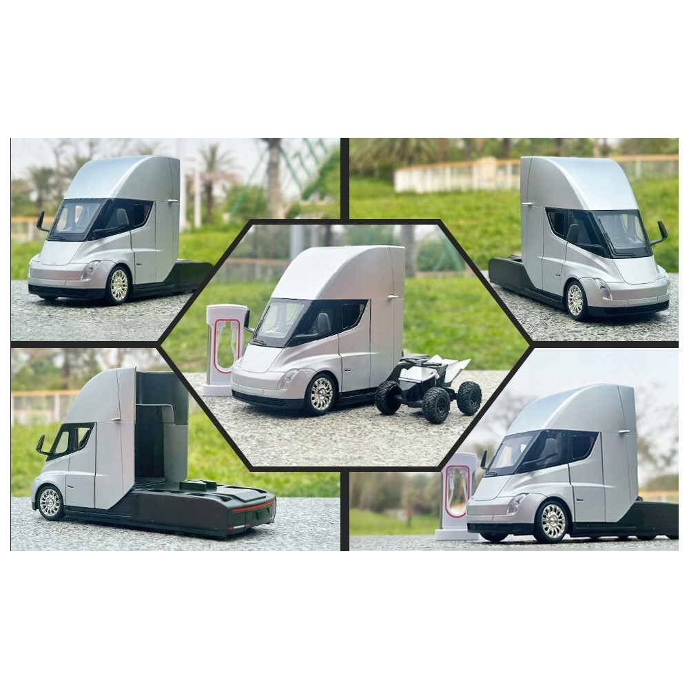 TESLA SEMI ALLOUD TRUCK HEAD METALOWY MODEL 1:24 DŹWIĘK ŚWIATŁO