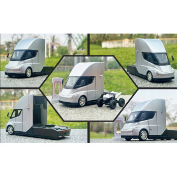 TESLA SEMI ALLOUD TRUCK HEAD METALOWY MODEL 1:24 DŹWIĘK ŚWIATŁO