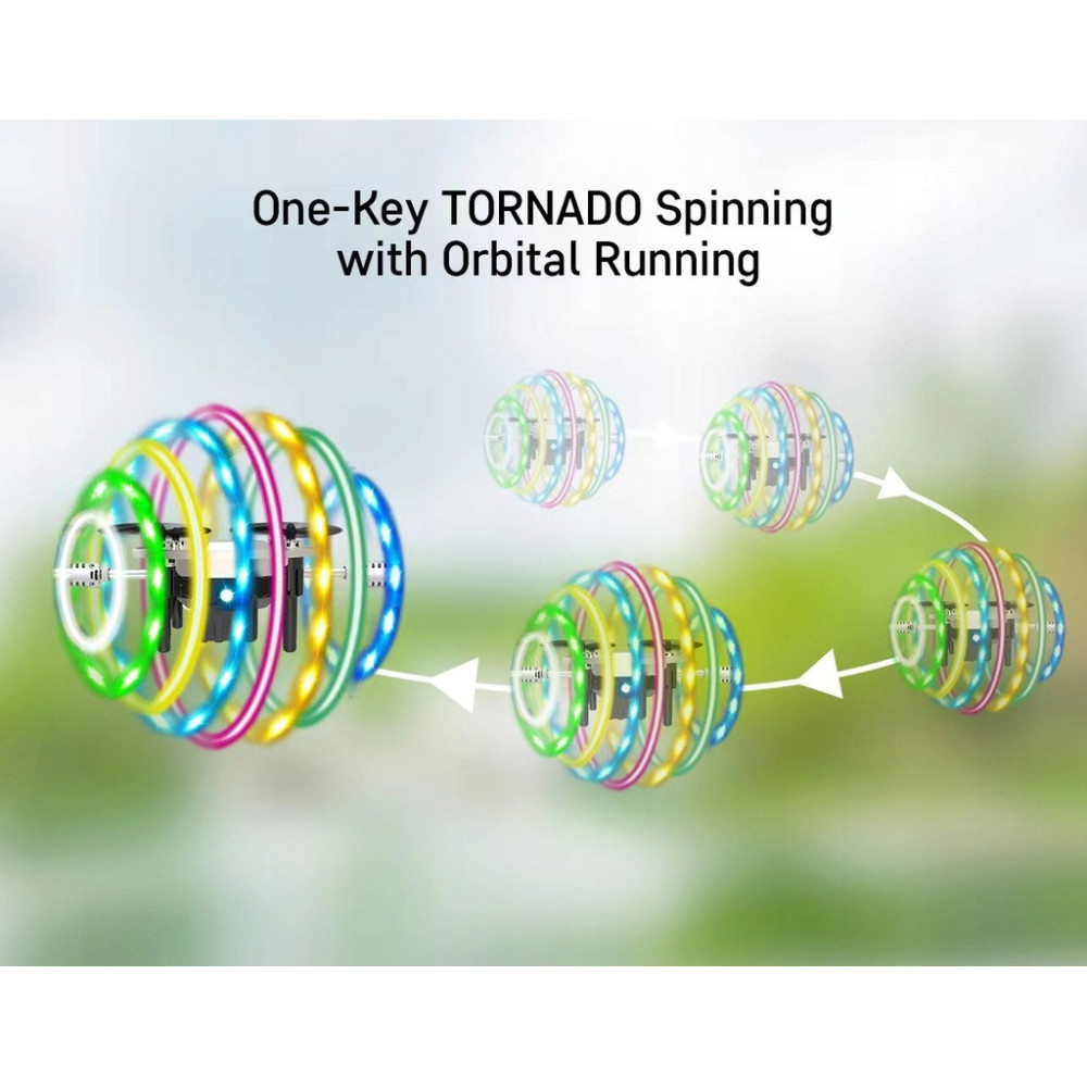 MINI DRON AURORA BALL TORNADO ZABAWKA DLA DZIECI EFEKTY ŚWIETLNE PREZENT