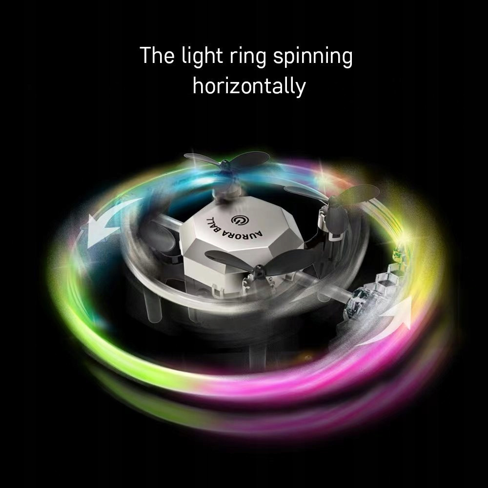 MINI DRON AURORA BALL TORNADO ZABAWKA DLA DZIECI EFEKTY ŚWIETLNE PREZENT