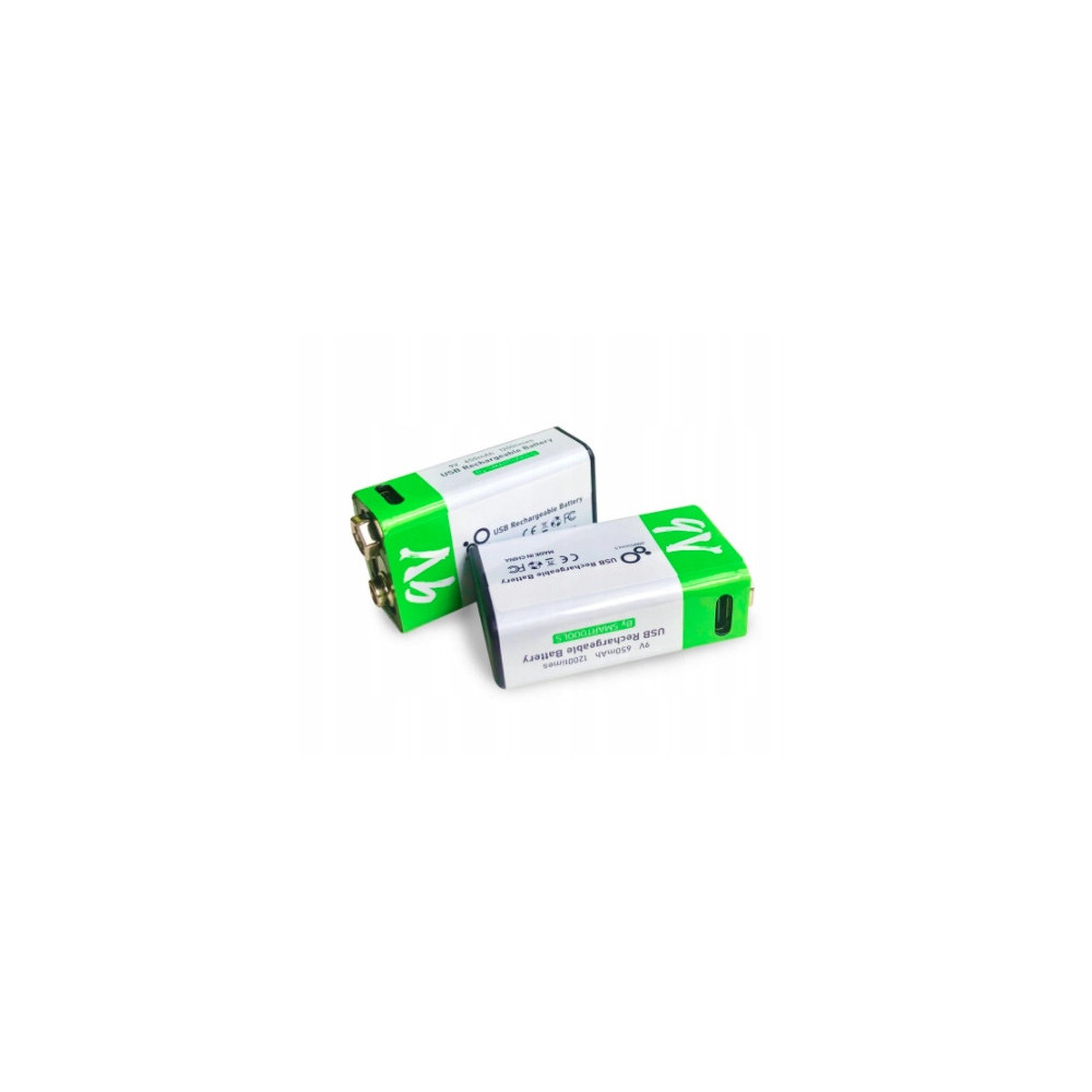 BATERIA AKUMULATOR SMARTOOOLS 9V 650mAh USB-C 2SZT