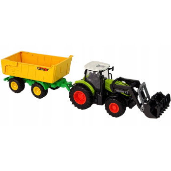 TRAKTOR CIĄGNIK Z WYMIENNYM RUCHOMYM RAMIENIEM ZABAWKA MASZYNY ROLNICZE