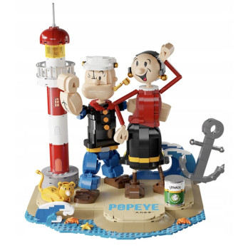 Klocki Pantasy 86401 Popeye z Olive Oyl Zestaw Klocków 3D Do Ułożenia