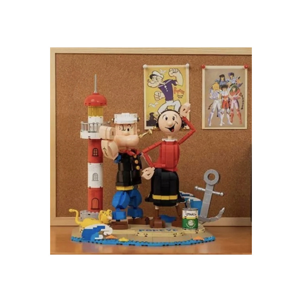 Klocki Pantasy 86401 Popeye z Olive Oyl Zestaw Klocków 3D Do Ułożenia
