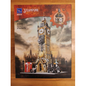 Klocki Pantasy Steampunk 85008 Clock Tower Park Big Ben Wieża Zegarowa Nowe