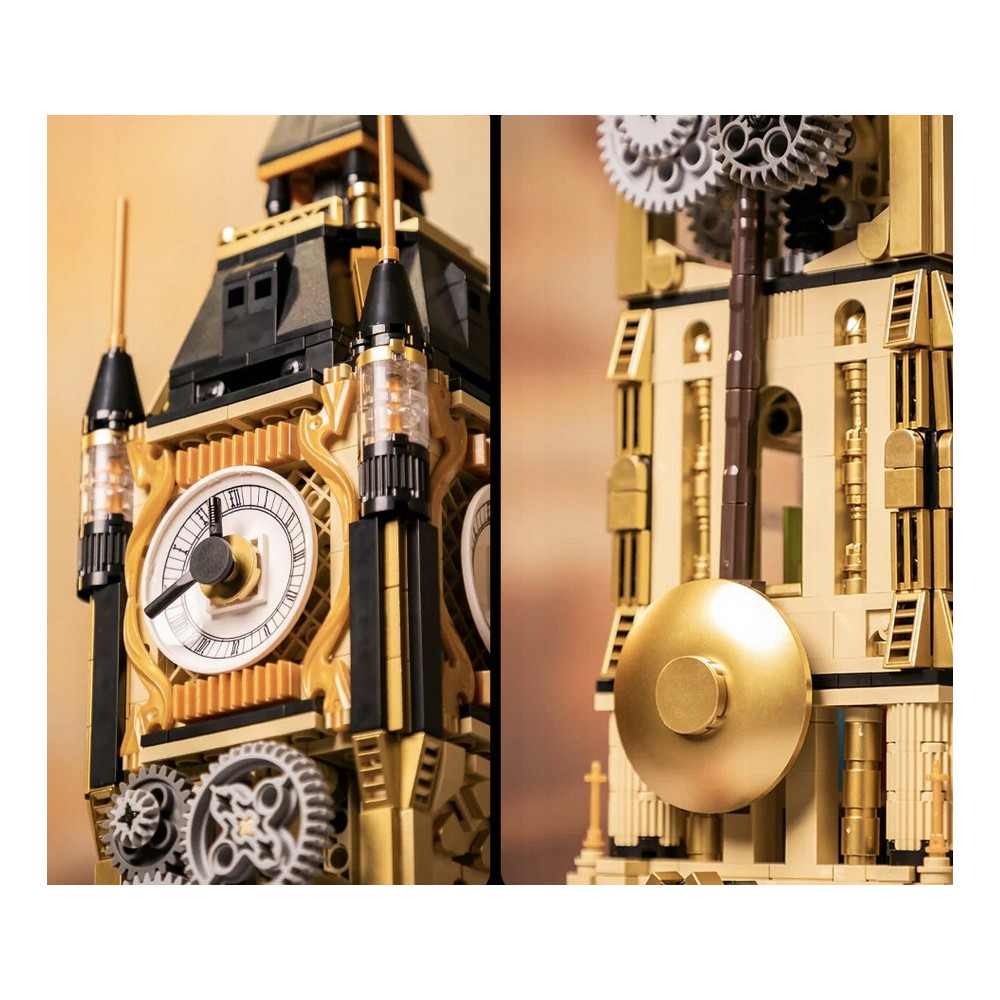 Klocki Pantasy Steampunk 85008 Clock Tower Park Big Ben Wieża Zegarowa Nowe