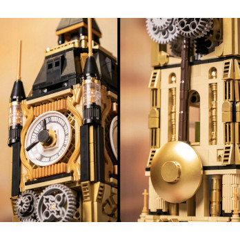 Klocki Pantasy Steampunk 85008 Clock Tower Park Big Ben Wieża Zegarowa Nowe