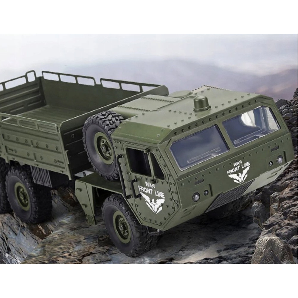 WOJSKOWY SAMOCHÓD ZDALNIE STEROWANY WOJSKOWA CIĘŻARÓWKA Q75 RC TRANSPORTER