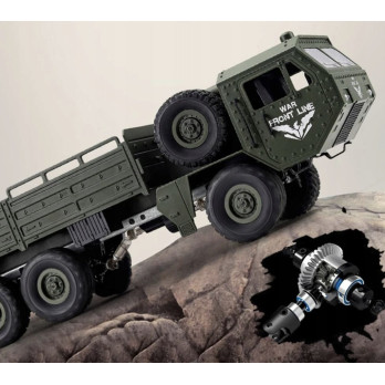 WOJSKOWY SAMOCHÓD ZDALNIE STEROWANY WOJSKOWA CIĘŻARÓWKA Q75 RC TRANSPORTER