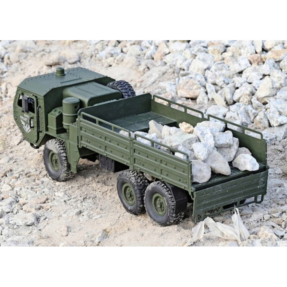 WOJSKOWY SAMOCHÓD ZDALNIE STEROWANY WOJSKOWA CIĘŻARÓWKA Q75 RC TRANSPORTER