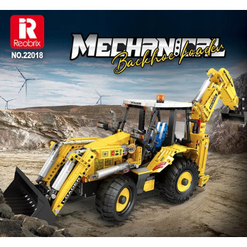 Klocki konstrukcyjne REOBRIX KOPARKA BUDOWLANA ŁADOWARKA CATERPILLAR 2231EL