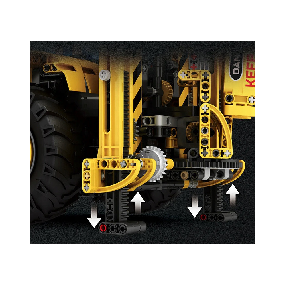 Klocki konstrukcyjne REOBRIX KOPARKA BUDOWLANA ŁADOWARKA CATERPILLAR 2231EL