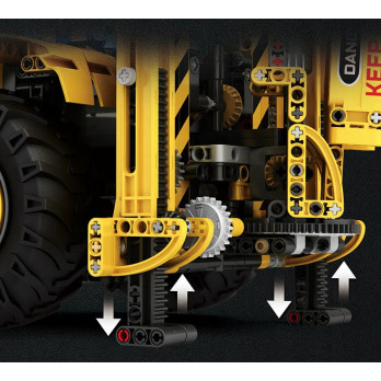 Klocki konstrukcyjne REOBRIX KOPARKA BUDOWLANA ŁADOWARKA CATERPILLAR 2231EL
