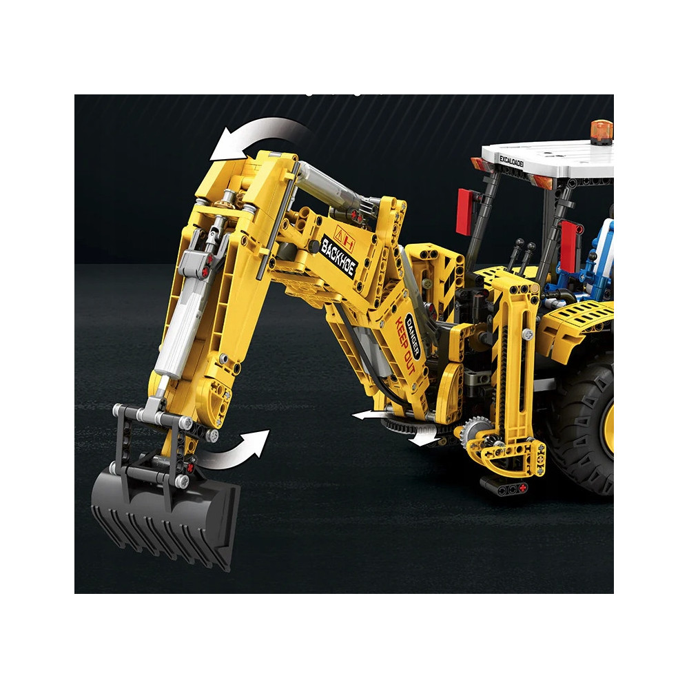 Klocki konstrukcyjne REOBRIX KOPARKA BUDOWLANA ŁADOWARKA CATERPILLAR 2231EL