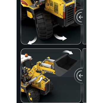 Klocki konstrukcyjne REOBRIX KOPARKA BUDOWLANA ŁADOWARKA CATERPILLAR 2231EL