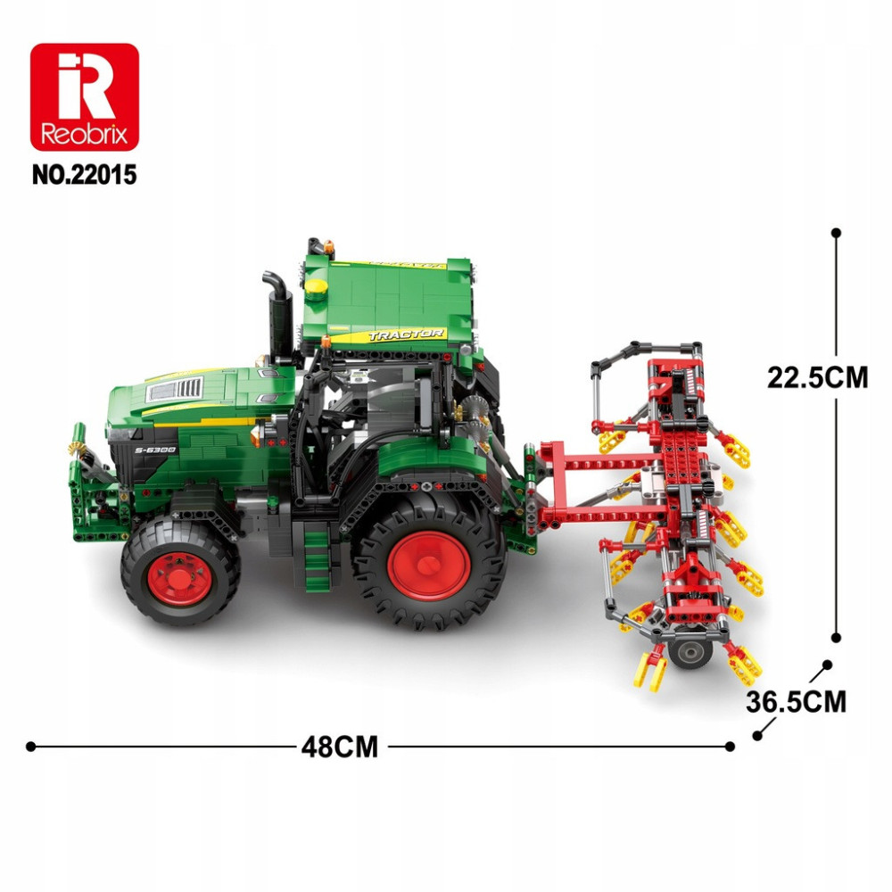 Klocki konstrukcyjne REOBRIX MECHANICAL TRAKTOR CIĄGNIK ROLNICZY 1828 EL.