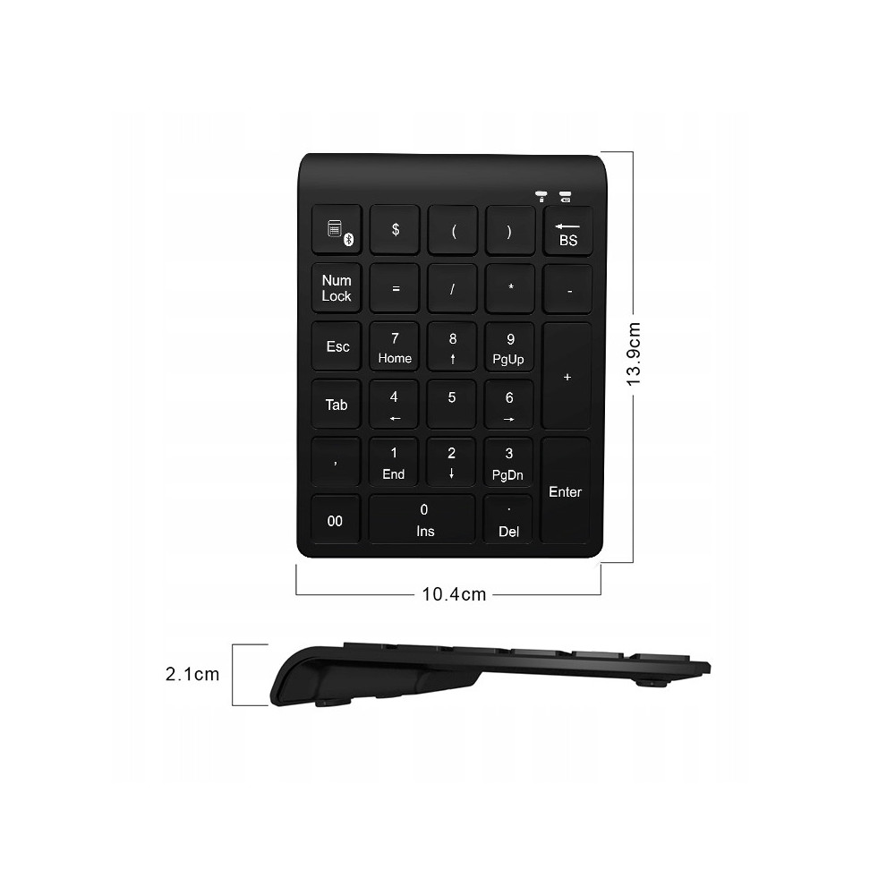 MINI KLAWIATURA NUMERYCZNA BLUETOOTH DO LAPTOPÓW