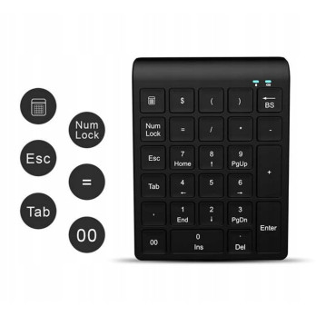 MINI KLAWIATURA NUMERYCZNA BLUETOOTH DO LAPTOPÓW