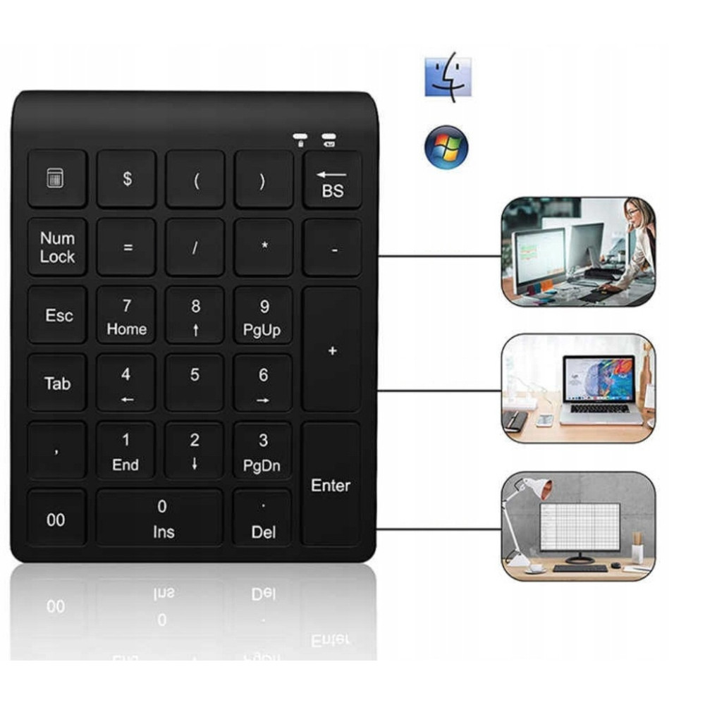 MINI KLAWIATURA NUMERYCZNA BLUETOOTH DO LAPTOPÓW