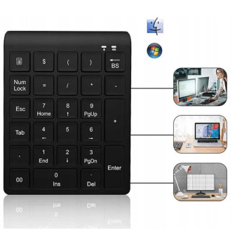 MINI KLAWIATURA NUMERYCZNA BLUETOOTH DO LAPTOPÓW