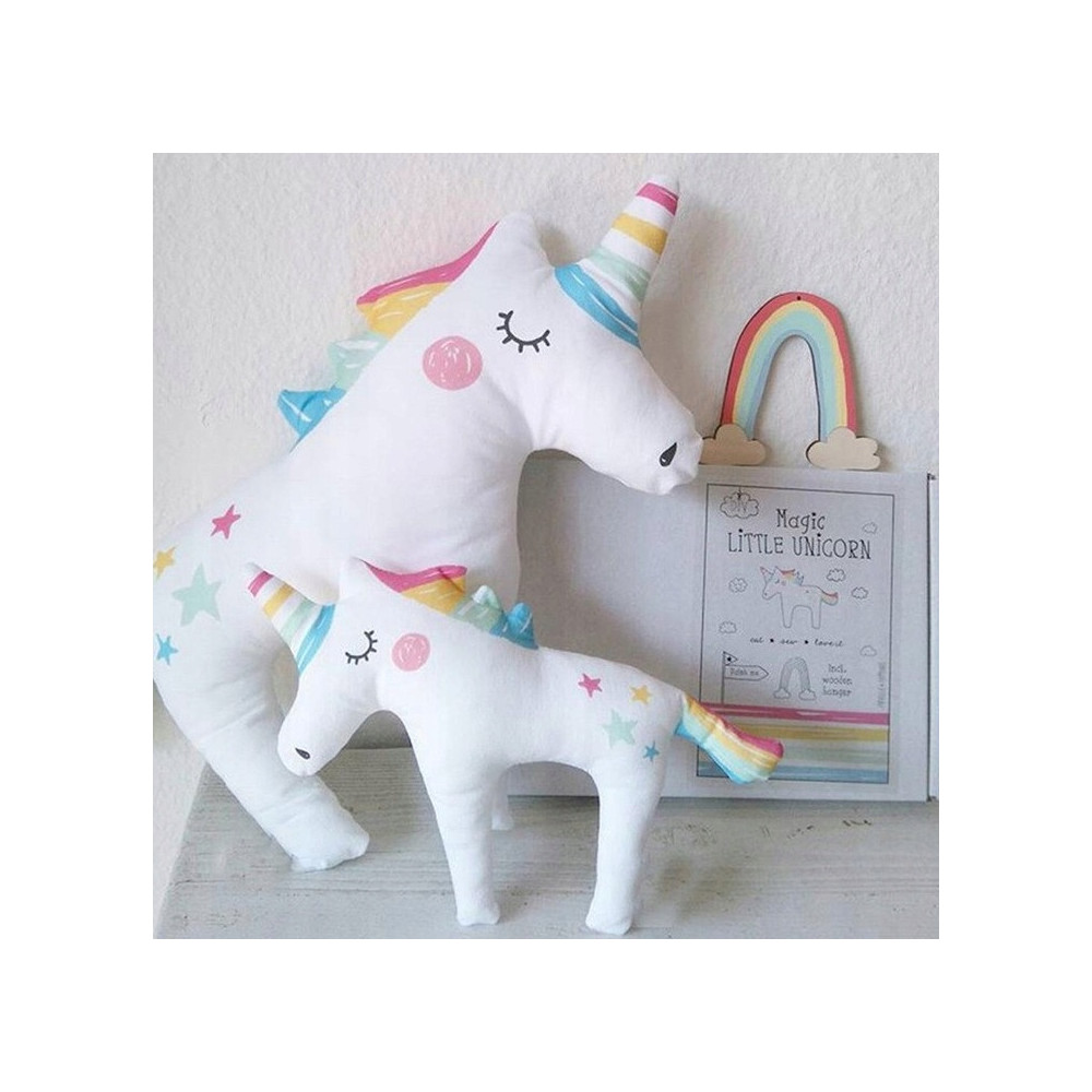 PODUSZKA KOLOROWY JEDNOROŻEC SŁODKI UNICORN PLUSZAK MASKOTKA DLA DZIECI