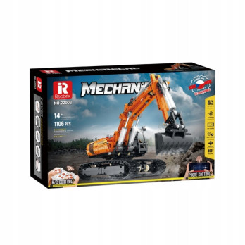 Klocki konstrukcyjne REOBRIX MECHANICAL KOPARKA STEROWANA APLIKACJĄ