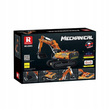 Klocki konstrukcyjne REOBRIX MECHANICAL KOPARKA STEROWANA APLIKACJĄ