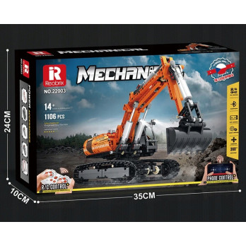 Klocki konstrukcyjne REOBRIX MECHANICAL KOPARKA STEROWANA APLIKACJĄ