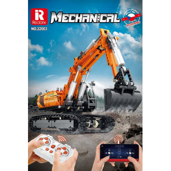 Klocki konstrukcyjne REOBRIX MECHANICAL KOPARKA STEROWANA APLIKACJĄ