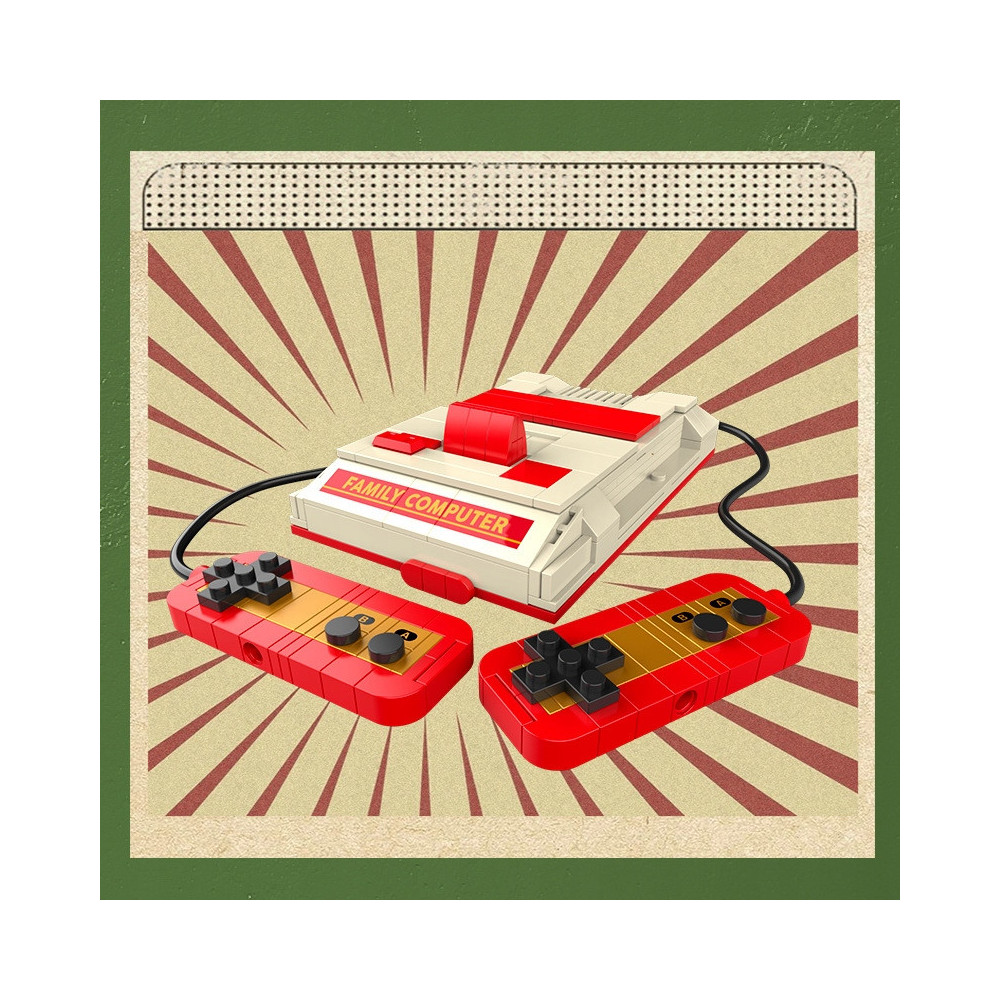 KLOCKI KONSTRUKCYJNE RETRO KONSOLA ZESTAW KLOCKÓW DO UŁOŻENIA PREZENT