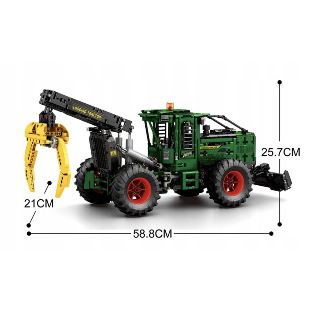 KLOCKI REOBRIX CIĄGNIK TRAKTOR SKIDDER DYNAMIC 1741 KLOCKÓW ZESTAW 22027