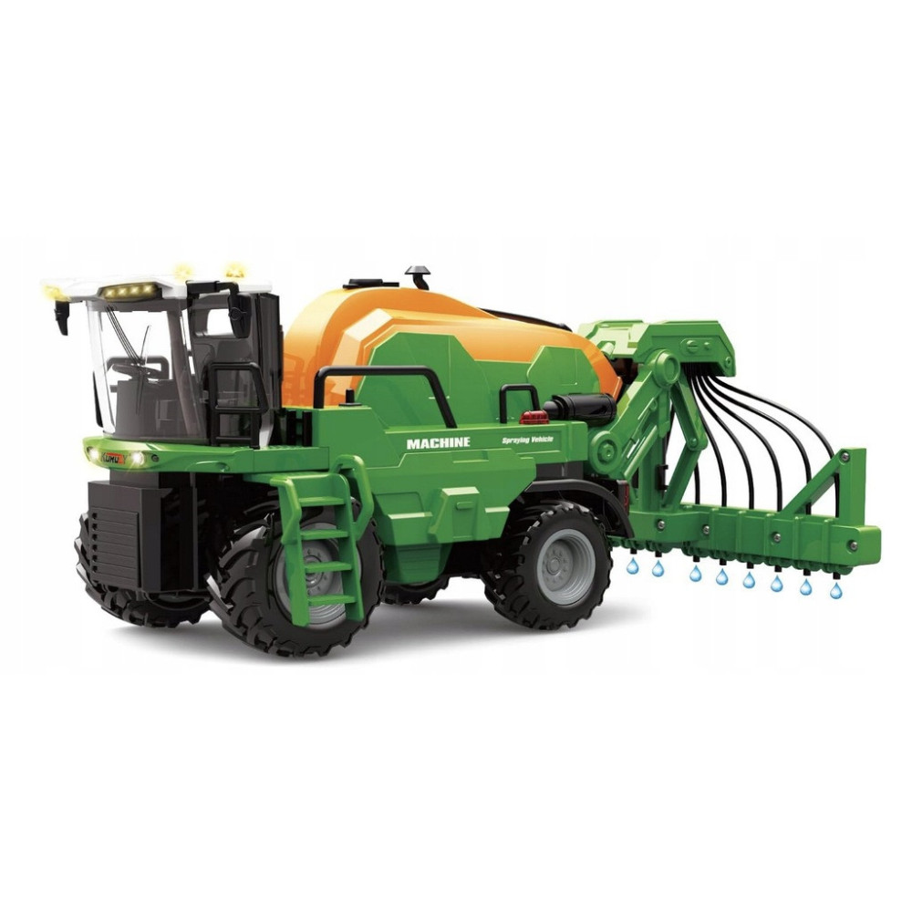 TRAKTOR CIĄGNIK ZDALNIE STEROWANY 1:24 RC ZE ZRASZACZEM POJAZDY ROLNICZE