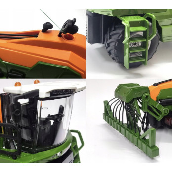 TRAKTOR CIĄGNIK ZDALNIE STEROWANY 1:24 RC ZE ZRASZACZEM POJAZDY ROLNICZE
