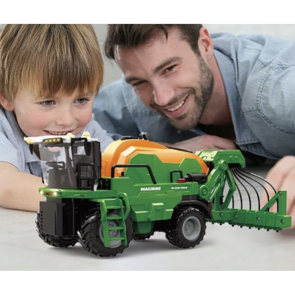 TRAKTOR CIĄGNIK ZDALNIE STEROWANY 1:24 RC ZE ZRASZACZEM POJAZDY ROLNICZE