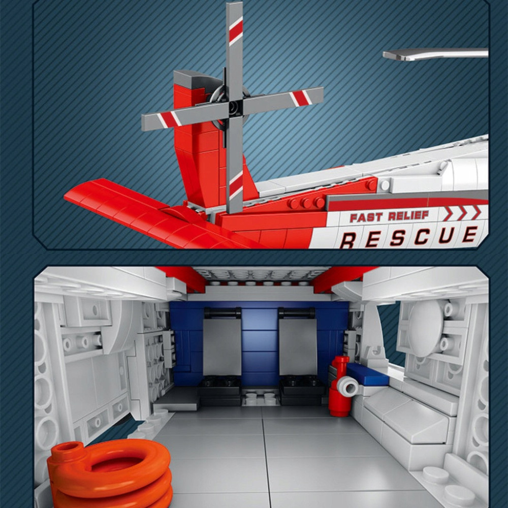 KLOCKI KONSTRUKCYJNE REOBRIX HELIKOPTER RATUNKOWY HH-60J JAYHAWK SIKORSKY