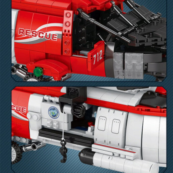 KLOCKI KONSTRUKCYJNE REOBRIX HELIKOPTER RATUNKOWY HH-60J JAYHAWK SIKORSKY