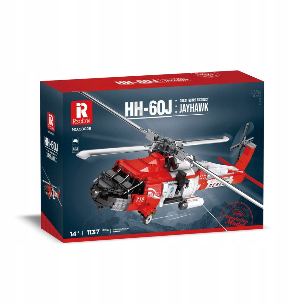 KLOCKI KONSTRUKCYJNE REOBRIX HELIKOPTER RATUNKOWY HH-60J JAYHAWK SIKORSKY