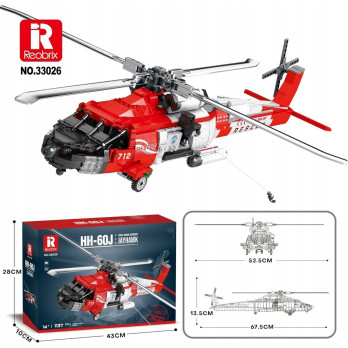 KLOCKI KONSTRUKCYJNE REOBRIX HELIKOPTER RATUNKOWY HH-60J JAYHAWK SIKORSKY
