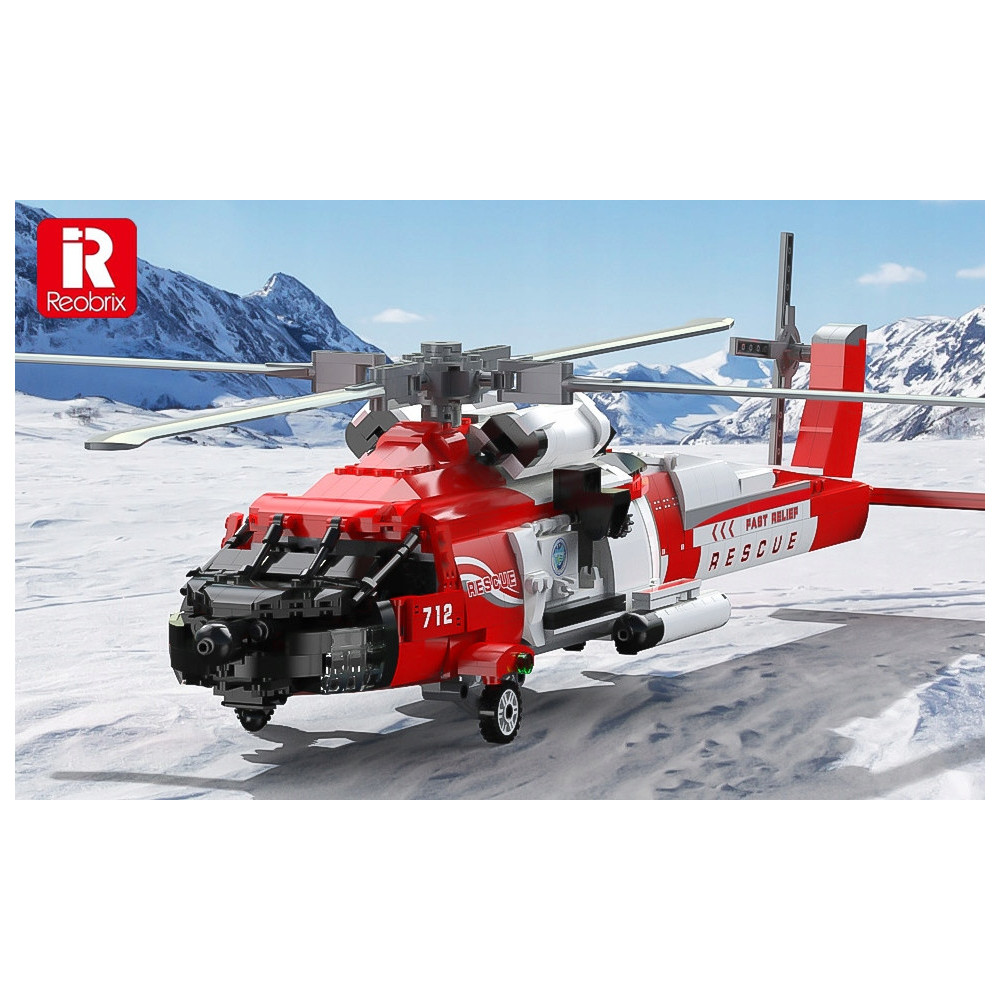KLOCKI KONSTRUKCYJNE REOBRIX HELIKOPTER RATUNKOWY HH-60J JAYHAWK SIKORSKY