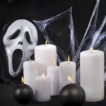 MASKA HALLOWEEN KRZYK DUCH Z KAPTUREM HORROR PRZEBRANIE KOSTIUM BIAŁA